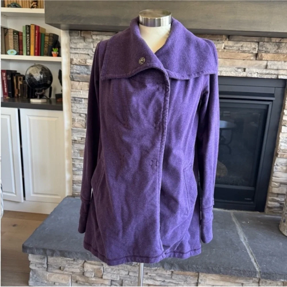 Lululemon Athletica Deep Purple Pea Coat